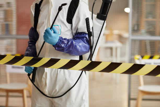 Professional Sewage Cleanup technician working in Doniphan, NE